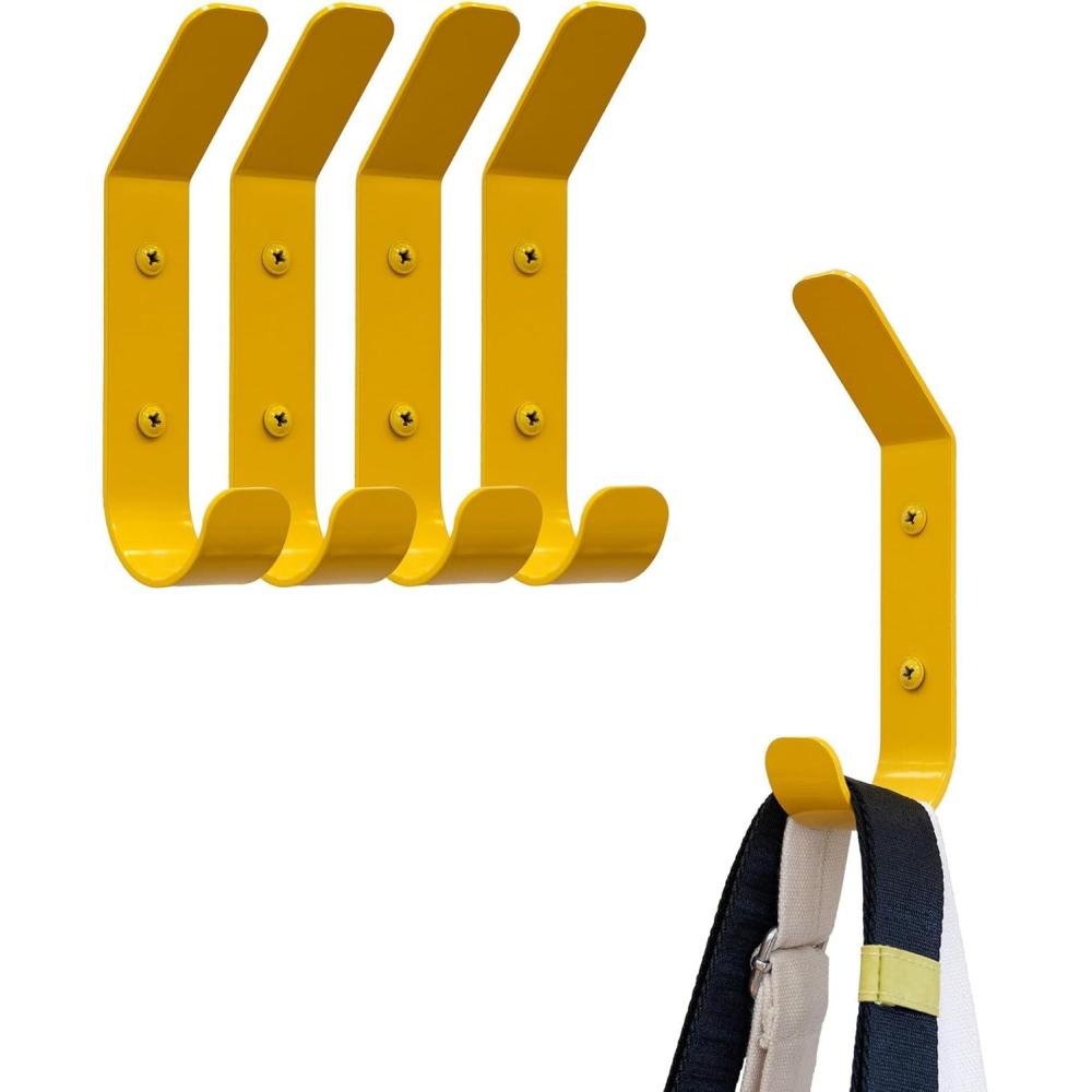 imageStoreYourBoard 4 Pack Wall Hooks for Hanging Decorative ampamp Heavy Duty Coat Wall Hooks Mount Set Holds 30 lbs Each Outdoor 65quot x 12quot x 2quotTractor