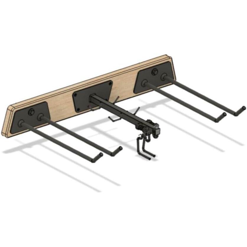 imageStoreYourBoard BLAT Tool Wood Yard Tool Organizer Solid Steel Holds 125 lbs Garage Wall Mount Hooks for Shovels Rakes Brooms Garden Hoses LargeLarge  2 Pack