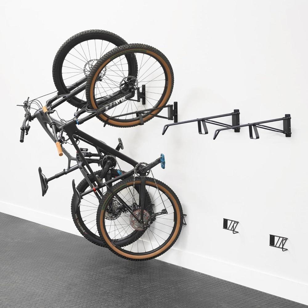 imageStoreYourBoard SwivelStow Road ampamp Gravel Bike Storage 2 Pack  Heavy Duty Bike Hanger NoLift Bike Wall Mount for Garage Bike Storage Holds 70 lbs PatentPending4 Pack