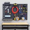 imageHeavyDuty Pegboard Wall Kit 13 Lockable Attachments Garage Organization ampamp Storage 2 Panel Pegboard System Solid Steel Holds 300 lbs 34 in x 32 in3 Panel PRO