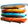 imageStoreYourBoard GKayak Wall Storage Rack  HeavyDuty Outdoor Kayak Rack for 2 Boats Adjustable Wall Mount Hanger Holds 200 lbs Silver 265 L x 4 W x 30 HOutdoor  4 Kayaks