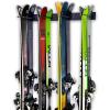 imageStoreYourBoard Ski Wall Storage Rack  Ski Rack Wall Mount Holds 8 Pairs HeavyDuty Steel Ski Holders for Wall SpaceSaving Ski Rack for Garage ampamp Home Holds Up to 200 lbs8 Skis