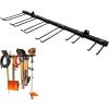 imageStoreYourBoard Tool Storage Rack  Heavy Duty Garage Tool Organizer Wall Mount for Garden Tools Rakes Shovels Garage Hooks Steel Gear Hanger Holds 300 lbsTool Rack
