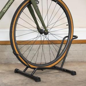 imageCycleStand Bike Floor Stand NoLift Indoor Bicycle Rack for Garage Bike Mount Storage Holds MTB Road and Ebike Stand Bike Parking Rack Fits Tires up to 35