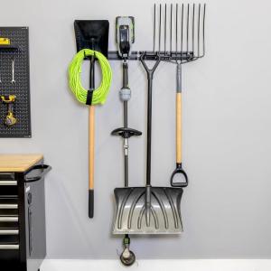 imageStoreYourBoard 64quot Modular Garage Garden Tool Organizer Wall Mount  Heavy Duty Garden Tool Rack for Garage Organization and Storage Wall Tool Organizer for Shovels Rakes Yard Tools Holds 600 lbs32 inch