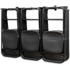 imageStoreYourBoard Double Chair Storage Rack  2 Pack Heavy Duty Folding Chair Rack for Garage Organization Holds 200 lbs Chair Hangers for Folding Patio Beach ampamp Camping ChairsTriple