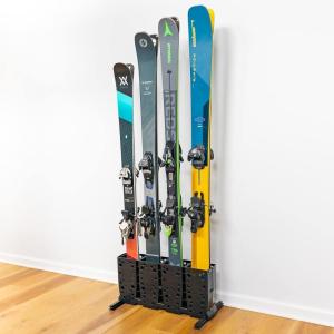 imageStoreYourBoard Telluride Ski Storage Rack  Freestanding Ski Rack Floor Stand for Garage or Home Ski Storage Holds 4 Pairs of Skis Heavy Duty Ski OrganizerWide Ski  4 Pairs