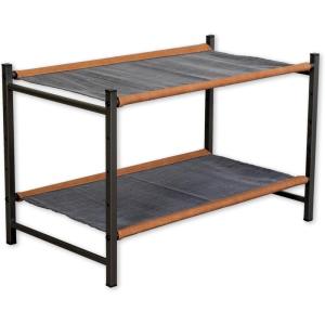 imageTeal Triangle Aspen Double Shoe Rack Storage Organizer  Sturdy TwoTier Shoe Caddy for Floor Use  Heavy Duty Shoe Storage Rack for Entryway or Closet  Durable ampamp SpaceSaving Shoe OrganizerCharcoal Gray