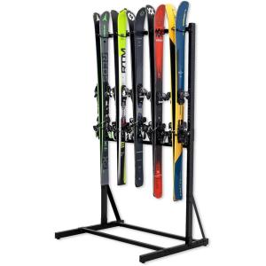 imageTeal Triangle Freestanding Ski Storage Rack for Garage 5 Ski and Pole Organizer Floor Stand Heavy Duty Fully Adjustable for AllMountain Wide Powder and Backcountry Skis
