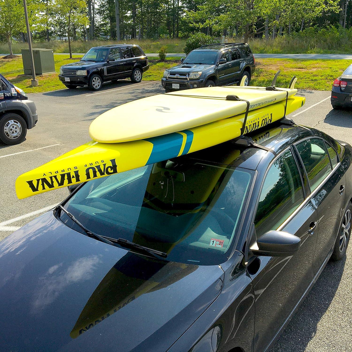 imageStoreYourBoard SUP and Surfboard Car Rack Adjustable and Removable Roof Rack Paddleboards Longboards and Surfboards