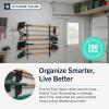 imageStoreYourBoard Horizontal Shed Tool Organizer  Garage Organization Wall Mount Tool Storage Rack  Heavy Duty Steel Tool Organizers and Storage for Shovels Rakes Brooms Mops  Holds Up to 200 lbs