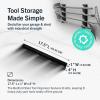 imageStoreYourBoard Horizontal Shed Tool Organizer  Garage Organization Wall Mount Tool Storage Rack  Heavy Duty Steel Tool Organizers and Storage for Shovels Rakes Brooms Mops  Holds Up to 200 lbs