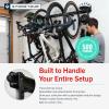 imageStoreYourBoard BLAT Modular Wall Bike Rack  Adjustable Bike Wall Mount System for Mountain Bikes and Road Bikes  Holds Up to 4 Bikes with Accessories  HeavyDuty Steel Garage Storage Hooks  Black