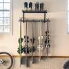 imageStoreYourBoard Solitude Ski Wired Storage Rack and Shelf Wall Mount Organizer Holds 10 Pairs of Skis and Accessories Heavy Duty Supports 300 lbs