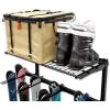 imageStoreYourBoard Solitude Ski Wired Storage Rack and Shelf Wall Mount Organizer Holds 10 Pairs of Skis and Accessories Heavy Duty Supports 300 lbs