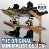 imageStoreYourBoard Timber Snowboard Wall Rack Indoor Storage Solid Natural Wood 3 Boards