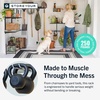 image:imageStoreYourBoard 36 Garage Tool Organizer Wall Mount  Garden Tool Organizer System  Heavy Duty Garden Tool Storage Rack for Yard Tools Rakes Shovels 250lbs Garage Organization  4 PVC Coated HooksGRAY