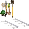 image:imageStoreYourBoard 36 Garage Tool Organizer Wall Mount  Garden Tool Organizer System  Heavy Duty Garden Tool Storage Rack for Yard Tools Rakes Shovels 250lbs Garage Organization  4 PVC Coated HooksGRAY
