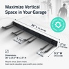 image:imageStoreYourBoard 36 Garage Tool Organizer Wall Mount  Garden Tool Organizer System  Heavy Duty Garden Tool Storage Rack for Yard Tools Rakes Shovels 250lbs Garage Organization  4 PVC Coated HooksBLACK