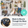 image:imageStoreYourBoard 36 Garage Tool Organizer Wall Mount  Garden Tool Organizer System  Heavy Duty Garden Tool Storage Rack for Yard Tools Rakes Shovels 250lbs Garage Organization  4 PVC Coated HooksBLACK