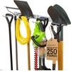 image:imageStoreYourBoard 36 Garage Tool Organizer Wall Mount  Garden Tool Organizer System  Heavy Duty Garden Tool Storage Rack for Yard Tools Rakes Shovels 250lbs Garage Organization  4 PVC Coated HooksGRAY