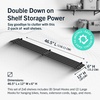 image:imageStoreYourBoard Garage Wall Shelf 2x6 ft Holds 500 lb 6 Hooks 2 PackBlack
