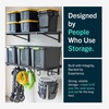 image:imageStoreYourBoard Garage Wall Shelf 2x6 ft Holds 500 lb 6 Hooks 2 PackBlack