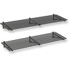 image:imageStoreYourBoard Garage Wall Shelf 2x6 ft Holds 500 lb 6 Hooks 2 PackBlack