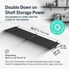 image:imageStoreYourBoard Garage Wall Shelf 2x6 ft Holds 500 lb 6 Hooks 2 PackBlack