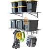 image:imageStoreYourBoard Garage Wall Shelf 2x6 ft Holds 500 lb 6 Hooks 2 PackHammered Gray