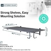 image:imageStoreYourBoard Garage Wall Shelf 2x6 ft Holds 500 lb 6 Hooks 2 PackHammered Gray