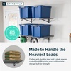image:imageStoreYourBoard Garage Wall Shelf 2x6 ft Holds 500 lb 6 Hooks 2 PackHammered Gray