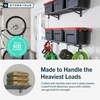image:imageStoreYourBoard Garage Wall Shelf 2x6 ft Holds 500 lb 6 Hooks 2 PackHammered Gray